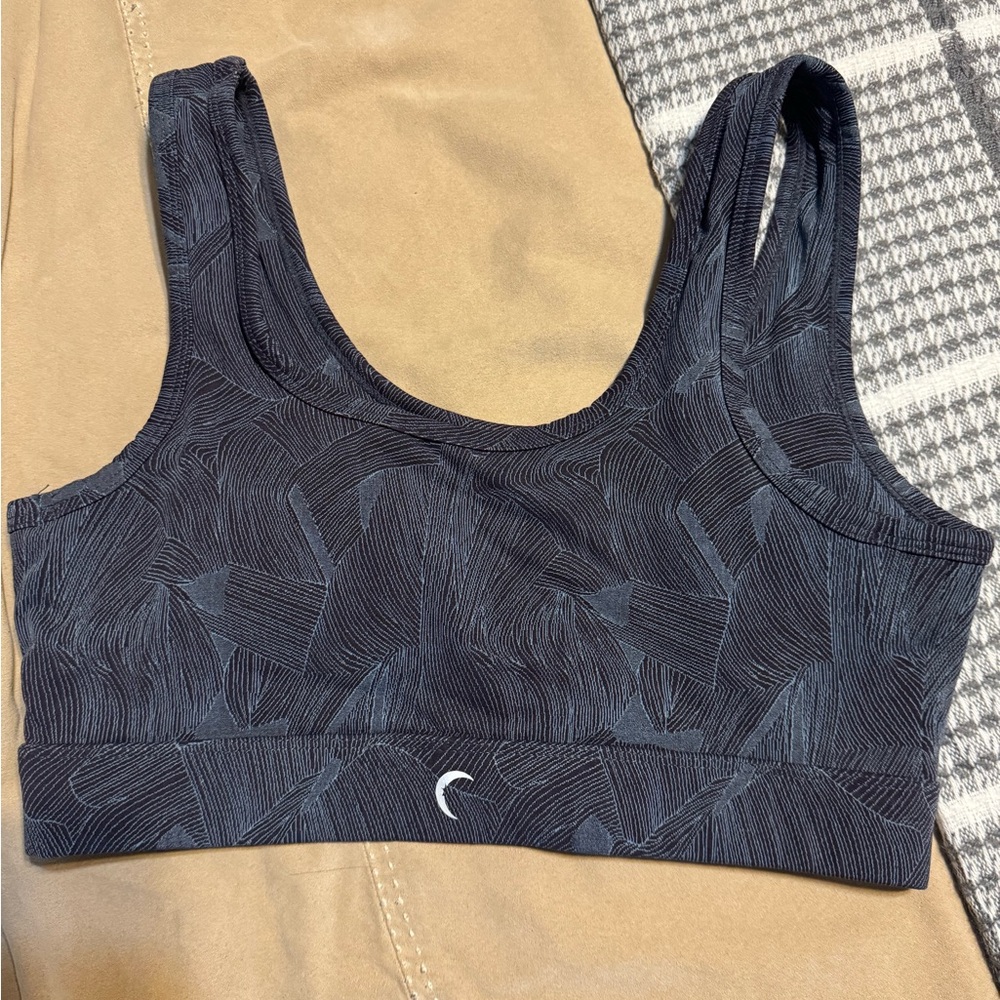 Zyia Black Patterned Women's Sports Bra